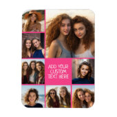 Creëer een Aangepaste fotocollage met 8 foto's Magneet (Verticaal)