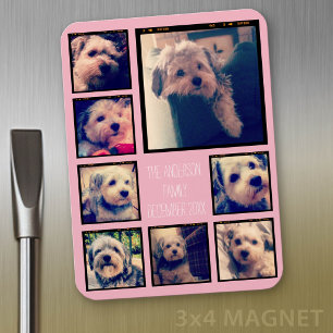 Creëer een Aangepaste fotocollage met 8 foto's Magneet