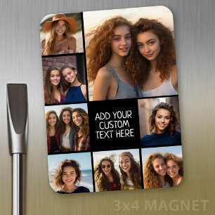 Creëer een Aangepaste fotocollage met 8 foto's Magneet