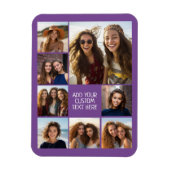 Creëer een Aangepaste fotocollage met 8 foto's Magneet (Verticaal)