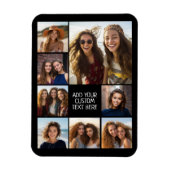 Creëer een Aangepaste fotocollage met 8 foto's Magneet (Verticaal)