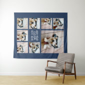 Creëer een aangepaste fotocollage met 8 foto's mar wandkleed (In Situ (horizontaal))