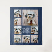 Creëer een aangepaste fotocollage met 8 foto's mar wandkleed (Voorkant)