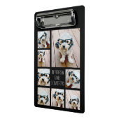 Creëer een Aangepaste fotocollage met 8 foto's Mini Klembord (Angled2)