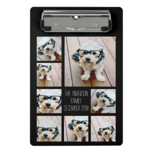 Creëer een Aangepaste fotocollage met 8 foto's Mini Klembord