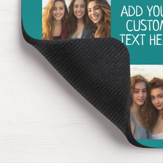 Creëer een Aangepaste fotocollage met 8 foto's Muismat (Hoek)