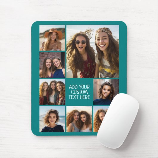 Creëer een Aangepaste fotocollage met 8 foto's Muismat (Met muis)