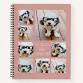 Creëer een Aangepaste fotocollage met 8 foto's - r Notitieboek (Voorkant)