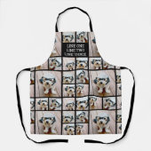 Creëer een Aangepaste fotocollage met 8 foto's Schort (Voorkant)