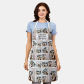 Creëer een Aangepaste fotocollage met 8 foto's Schort (Gedragen)