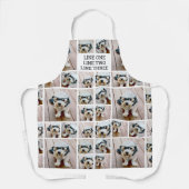 Creëer een Aangepaste fotocollage met 8 foto's Schort (Voorkant)