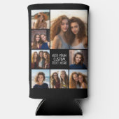 Creëer een Aangepaste fotocollage met 8 foto's Seltzer Blikjeskoeler (Voorkant)