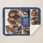 Creëer een Aangepaste fotocollage met 8 foto's Sherpa Deken (Voorkant (horizontaal))