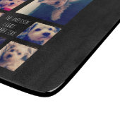 Creëer een Aangepaste fotocollage met 8 foto's Snijplank (Hoek)