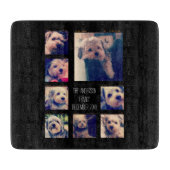 Creëer een Aangepaste fotocollage met 8 foto's Snijplank (Voorkant)