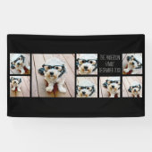 Creëer een Aangepaste fotocollage met 8 foto's Spandoek (Horizontaal)