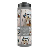 Creëer een Aangepaste fotocollage met 8 foto's Thermosbeker (Voorkant)