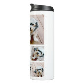 Creëer een Aangepaste fotocollage met 8 foto's Thermosbeker (Geroteerd rechts)