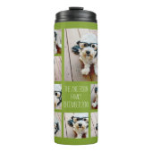 Creëer een Aangepaste fotocollage met 8 foto's Thermosbeker (Voorkant)