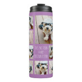 Creëer een Aangepaste fotocollage met 8 foto's Thermosbeker (Voorkant)