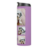 Creëer een Aangepaste fotocollage met 8 foto's Thermosbeker (Geroteerd rechts)