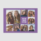 Creëer een Aangepaste fotocollage met 8 foto's Tissuepapier (Voorkant)