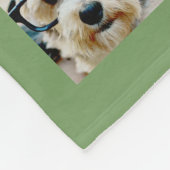 Creëer een Aangepaste fotocollage met 8 groene fot Fleece Deken (Hoek)