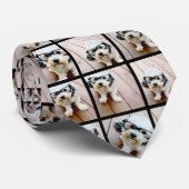 Creëer een Aangepaste fotocollage met 9 foto's Stropdas (Opgerold)