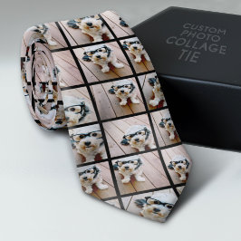 Creëer een Aangepaste fotocollage met 9 foto's Stropdas