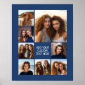 Creëer een Aangepaste fotocollage met acht foto's  Poster (Voorkant)