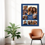 Creëer een Aangepaste fotocollage met acht foto's  Poster<br><div class="desc">Gebruik je favoriete foto of afbeeldingen om een leuk hoopje te maken om met vrienden te delen. Een minimalistisch ontwerp met slechts momentopnamen en een tekstblok.</div>