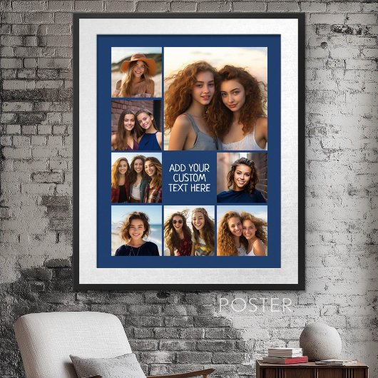 Creëer een Aangepaste fotocollage met acht foto's  Poster