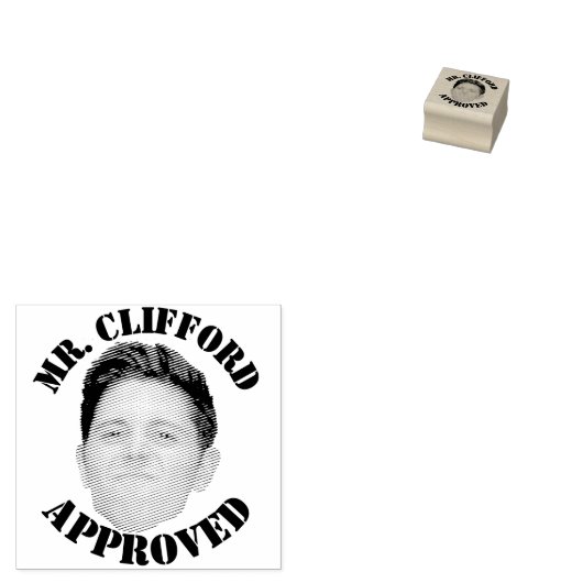 Creëer Een aangepaste grappige gezicht leraar goed Rubberstempel (Gestempeld)