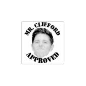 Creëer Een aangepaste grappige gezicht leraar goed Rubberstempel (Afrduk)