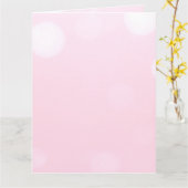 Creëer een aangepaste licht roze bokeh kaart (Gele Bloem)