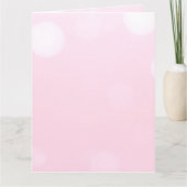 Creëer een aangepaste licht roze bokeh kaart (Voorkant)