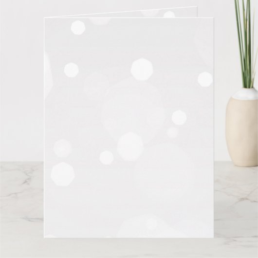 Creëer een aangepaste lichtgrijze bokeh kaart (Voorkant)