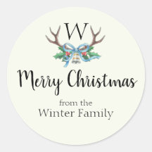 Creëer een aangepaste monogram naam cadeau Label