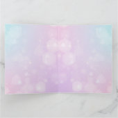 Creëer een aangepaste pastel blauw & roze bokeh kaart (Binnen)