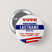 Creëer een Aangepaste politieke Button (Voorkant /achterkant)