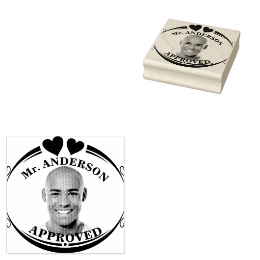 Creëer Een Custom Funny Face Teacher Goedkeuring Rubberstempel (Gestempeld)