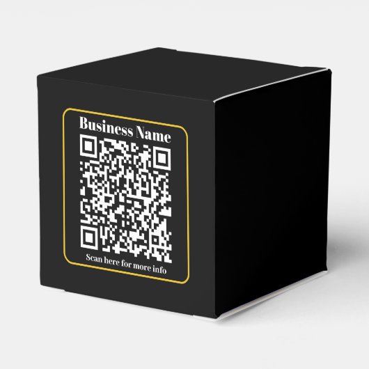 Creëer een direct scanbare QR-code voor bedrijven Bedankdoosjes (Achterkant)