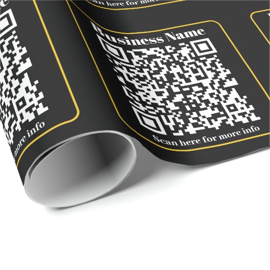 Creëer een direct scanbare QR-code voor bedrijven Cadeaupapier (Rol Hoek)