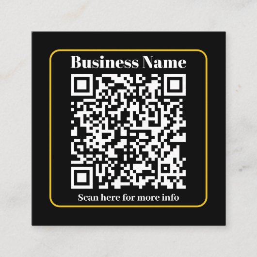 Creëer een direct scanbare QR-code voor bedrijven Informatiekaartje (Voorkant)