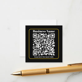 Creëer een direct scanbare QR-code voor bedrijven Informatiekaartje