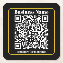 Creëer een direct scanbare QR-code voor bedrijven Kartonnen Onderzetters