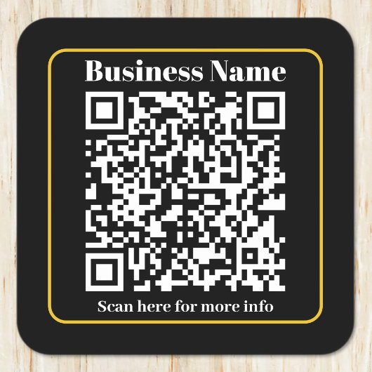 Creëer een direct scanbare QR-code voor bedrijven Kartonnen Onderzetters