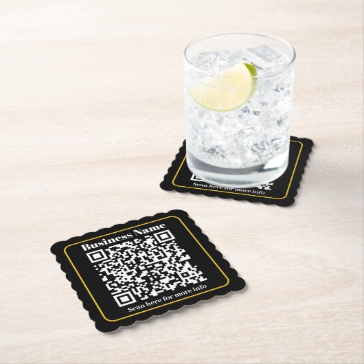 Creëer een direct scanbare QR-code voor bedrijven Kartonnen Onderzetters (Insitu)