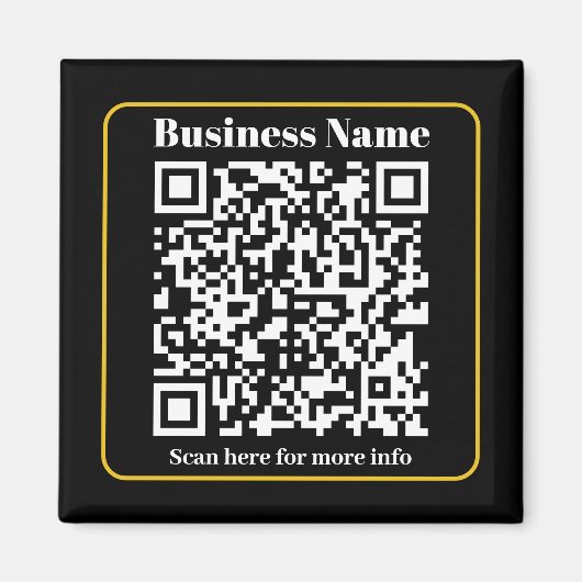 Creëer een direct scanbare QR-code voor bedrijven Magneet (Voorkant)