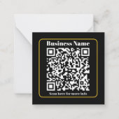 Creëer een direct scanbare QR-code voor bedrijven Notitiekaartje (Voorkant)